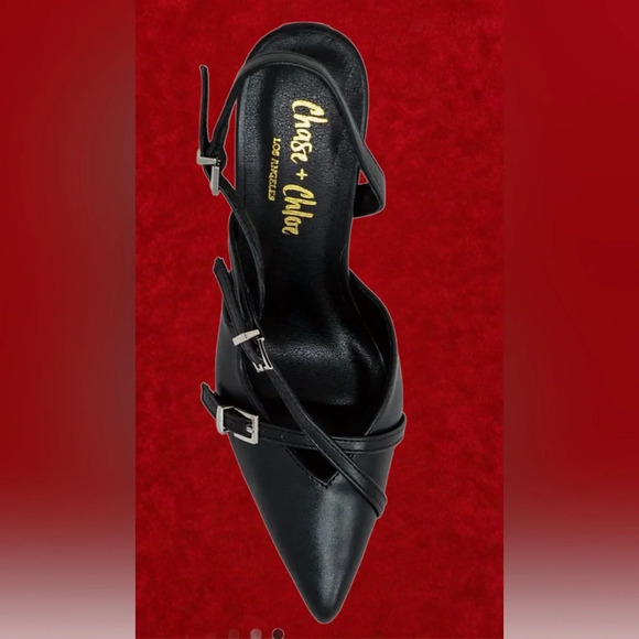 Chase and Chole Buckle Bands Slingback Pump 7.1/2 - Picture 2 of 5